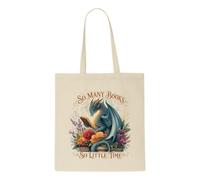 So many books so little time style dragon two [RD26] tote style shopping bag