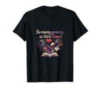 So Many Genres So Little Time Book Lover Graphic T-Shirt