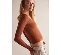So Many Likes Long Sleeve by Intimately at Free People in Argan Oil, Size: M/L - female