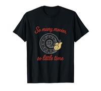 So Many Movies So Little Time Film Reel Clock T-Shirt