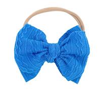 So Many So Little Time Toddler Infant Baby Boys Girls Solid Bow Hairband Headwear Headband Mini Bow Headband Baby (Blue, One Size)