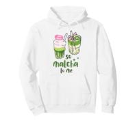 So Matcha To Me Cute Aesthetic Green Tea Drink Cafe Love Art Pullover Hoodie