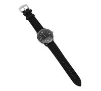 So Men’s Quartz Watch with PU Leather Strap, Casual Analog Date Watch for Business and Parties in OD Green (All Black)