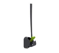 So-Mine Hygienic by Sanimaid Toilet Brush and Floor Stand Bathroom Set | Deep Cleaning | Prevents Dirt Buildup Under Bowl Rim | Dripless | Silicone Head | Flexible Ergonomic Handle | Grey with Green