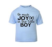 So Much Joy in This Little boy Statement [BBY5] Short Sleeve Cotton Toddler t Shirt, 3-4 Years, Pastel Blue