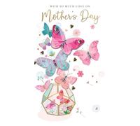 So Much Love Flutteringly Fabulous Mother's Day Hand-Finished Greeting Card MCF107