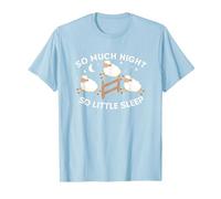 So Much Night So Little Sleep | Sleepless Tired | Insomnia T-Shirt, Men, Baby Blue, Large