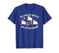 So Much Night So Little Sleep | Sleepless Tired | Insomnia T-Shirt, Men, Royal Blue, XX-Large