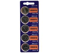 So-ny CR2016 Lithium Coin Cell Battery 3V Pack of 5 Button Batteries for Car Key Fob, Watch, Toys, Remote, Scale, Calculator