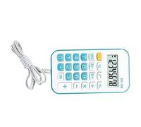 So Pocket Calculator for Students and Professionals - Portable Design with Carry Rope in (Blue)