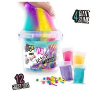 So Slime 1KG Fidget Slime Bucket, Colourful Slime + Storage Bucket and Fidget Toys, Stretch and Squeeze, ASMR