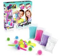 So Slime Kit, 800g of Slime, 4 Slime Colours inc Clear, 12 Toys, ASMR Effects, Non-Toxic + Boron Free Slime, For Ages 6+