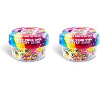 So Slime Glitzy Glitz & Glam Slime Pot - decorate your own clear slime - add in metallic foil and decorations - So Glitzy (Pack of 2)