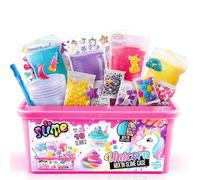 So Slime Unicorn Mix’in Slime Case - Includes Premade Slimes, 10+ Decorations & Unique Unicorn Charms, Portable Storage Case for Squishy, Stretchy, Colourful DIY Slime Play