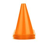 so Soccer Markers Set, 6pcs 18cm Plastic Football Training Cones Soccer Training Marker Football Training Equipment Barriers Marker Holder(Orange) football supplies football supplies