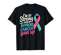 So Strong Survivor Ribbon Warrior Thyroid Cancer T-Shirt