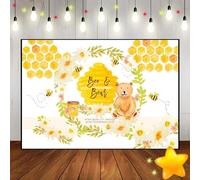 So Sweet To Bee 1st Happy Birthday Party Background Photography Backdrops Custom Backdrop Decoration Photo Banner Studio Camera 300x200cm