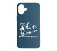 So The Adventure Begins Hiking Mountains Passion Traveller Case for iPhone 16 Plus
