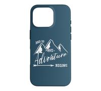 So The Adventure Begins Hiking Mountains Passion Traveller Case for iPhone 16 Pro