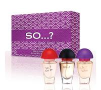 SO…? Three For Me Premium Womens Perfume Gift Set, Kiss Me, Sinful, SO...?, Eau De Toilette with Long Lasting Fragrance - Travel Size Mini Perfume for Girls, Ladies Gift Sets (3 x 15ml)