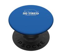 So Tired of Human Nonsense Sleeping Cat Funny Feline PopSockets Adhesive PopGrip