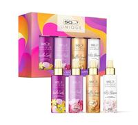 So…? Unique Mini Mist Womens Gift Set with Vanilla Candy, Sweet Pea, Truffle Cream, & White Blossom, Body Mist Fragrance Spray Set (4 x 50ml.)