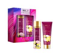 So…? Unique Vanilla Candy Deluxe Duo Womens Gift Set, 150ml Body Mist Fragrance Spray & 100ml Body Lotion Toiletries Set.