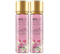 So…? Unique Womens Vegan Sweet Pea Body Mist Fragrance Spray 150ml (Pack of 2)