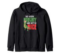 So Very Naughty Dinosaur Christmas Humor For Adults Zip Hoodie