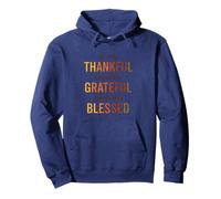 So Very Thankful Grateful Blessed - Inspirational Christian Pullover Hoodie