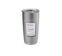 So We Don't Lose Our Voice Mint Majesty Tea Order Tea Label Stainless Steel Insulated Tumbler