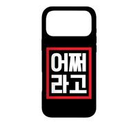 “So What?” Funny Conversational Korean Word Case for iPhone 17 Pro Max