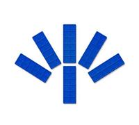 So WMS Glazing Packers 28mm x 100mm | Mixed Packs & Single Size | 40, 100, 200 & 1000 Count | Flat Plastic Packers for Window & Door Installation (5mm Blue, 100)