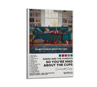 So You're Mad About The Cups by Sarah And The Sundays Album Posters Printing Wall Art Vintage Poster Decorative Painting Aesthetic Canvas Decor for Living Room Bed Room 20x30inch(50x75cm) Frame-style