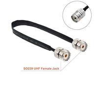 SO239 Door and Flat Coaxial Cable 50 So239 Door microwave component testing equipment local area network Package includes 1Adapter (A)