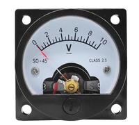 SO45-V Analog Round Type DC Voltmeter 5V 10V 15V 20V 25V 30V 50V 47 * 47mm Mechanical Meter 1Pcs(450V)
