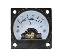 SO45-V Pointer Round Type DC Voltmeter 5V 10V 15V 20V 25V 30V 50V 47 * 47mm Mechanical DC Meter(450V)