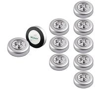 SOAIY® 10pcs/Set LED Battery-powered Wireless Night Light Stick Tap Touch Lamp Light