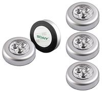 SOAIY® 5pcs/Set LED Battery-Powered Wireless Night Light Stick Tap Touch Lamp Light