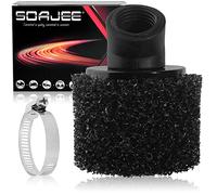 SOAJEE 1.1inch 28mm Angled Black Air Filter for 50cc - 90cc 110cc 125cc 150cc GY6 Engine Motorcycle ATV Quad Scooter Go Kart Mini Moto Pocket Pit Dirt Racing Bike XR50 Kawasaki Suzuki Yamaha 27mm 29mm