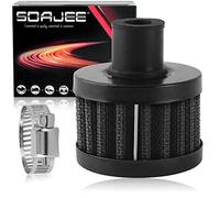 SOAJEE 12mm 0.47 Inch Universal Black Air Filter for 196cc 212cc GX160 GX200 168F 5.5HP 6.5HP Engine CT200U CT200U-EX Mini Bike Go kart MB200 BAJA Warrior