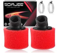 SOAJEE 2Pcs 1.26inch 32mm Angled Air Filter for 50cc - 90cc 110cc 125cc 150cc GY6 Engine Motorcycle ATV Quad Scooter Go Kart Mini Pocket Pit Dirt Racing Super Bike Kawasaki Suzuki Yamaha 30mm 31mm