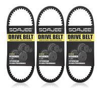 SOAJEE 3Pcs CVT Drive Belt for 49cc 50cc 80cc GY6 4-Stroke Engine 139QMA 139QMB 1P39QMB 669-18-30 669 18 30 ATV Scooter Go Kart TaoTao ATM VIP Baja Coolsport JCL Jonway Zongshen NST BMX Kazuma Roketa