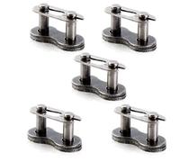 SOAJEE 415H Chain Master Connector Link Heavy Duty for 49cc 50cc 60cc 66cc 70cc 80cc 2-Stroke Engine Motorized Bicycle Gas Motor Mountain Bike Moped Scooter Pit Dirt Pocket Mini Bike YD100 Pack of 5