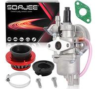 SOAJEE Carburetor Red Filter for 43cc - 47cc 49cc 2-stroke Engine Mini Moto ATV Quad Go Kart Moped Chopper Brush Cutter Minimoto X1 X2 X6 X8 Pocket Dirt Rocket Super Bike Scooter Motocross