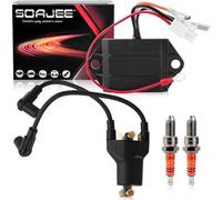 SOAJEE CDI Ignitor Ignition Coil Kit Compatible with EZGO Golf Cart 4-cycle Marathon Medalist TXT Pre-MCI 26652-G01 EPIGC103 ZF-IG-A00114 25939-G01 27112-G01 27746-G01 72562-G01 EPIGC107