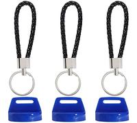 SOAJEE Pack of 3 Blue Ignition Key Cover Compatible with Polaris 5431964 5433534 Sportsman Ranger RZR Magnum 325 330 425 500 Trail Blazer Big Boss Outlaw 450 525 Predator 10 11 22 23 27 28 1500 Series