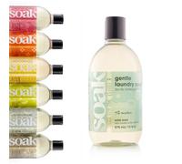 Soak Laundry Soap - No Rinse, Plant Derived Hand Wash Detergent - 375 ml / 12 fl. oz, 75+ Washes (Wild Mint)