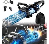 Soak Striker Water Gun, The Soak Striker Gatling Water Guns, Soakstriker, Double Barrel Gatling Water, Large Capacity High Powered Squirt Electric Water Guns, Powerful Water Gun Toy for Kids (Blue)