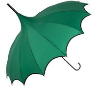 Soake Boutique Scalloped Pagoda Umbrella - Emerald Green